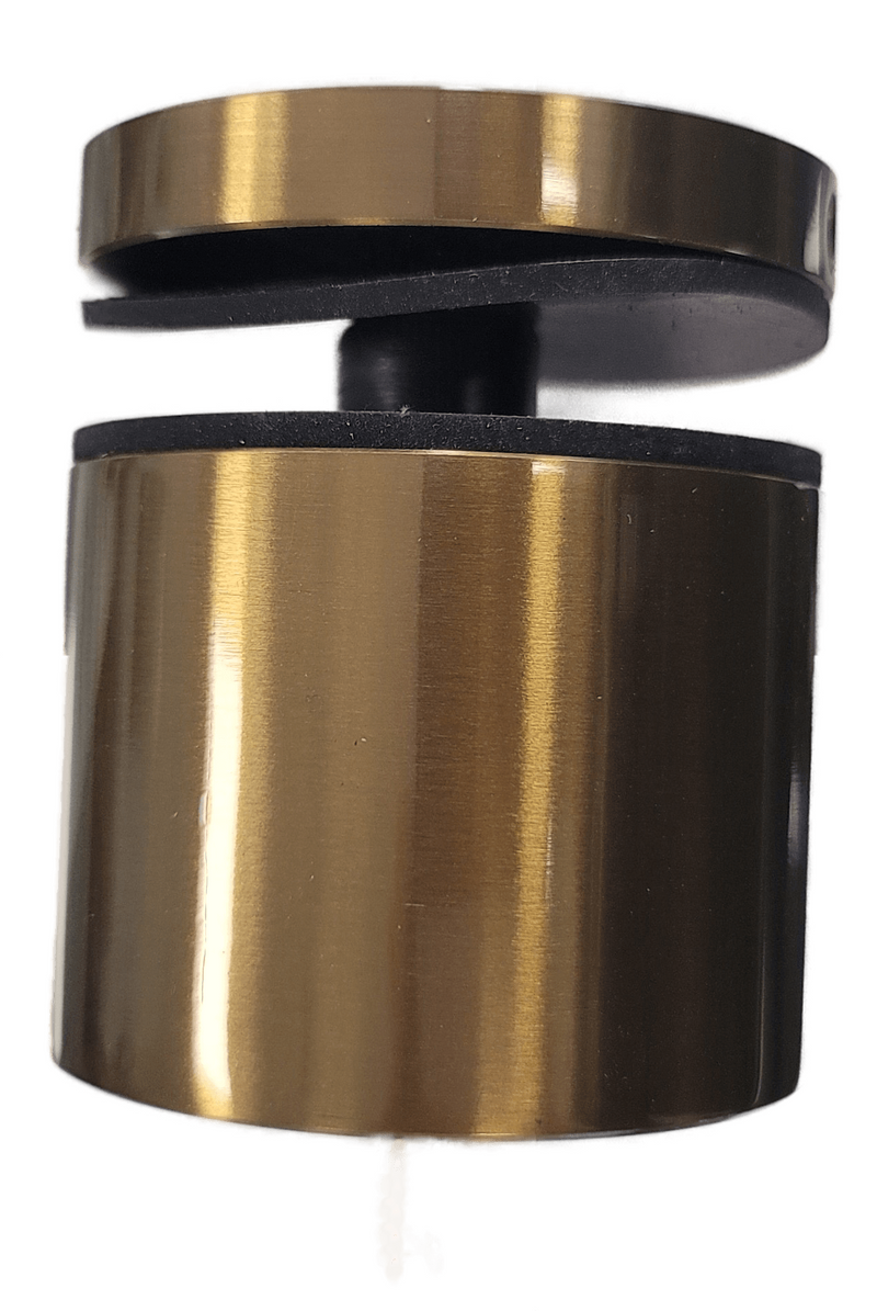 ISO212CBG Brushed Gold Lacquered Stainless Standoff Cap 2"Dia X 1/2"Base SS316