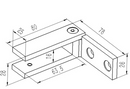 ISSPFEBWALL Abrazadera delgada de acero inoxidable para pared a vidrio para vidrio de 3/8"-1/2"