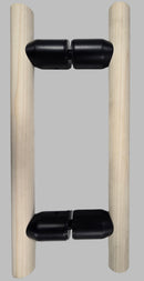 IGHSAUNA6X6 Round Pull Handle CTC 6" Ladder Back-to-Back Ladder Style Overall 10"