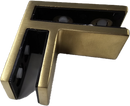ISSPFEB90BG Brushed Gold 90-Degree Slim Glass Clamp For 3/8"-1/2" Glass SS316