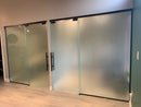 ISLROLLER80SCSA/BSS/BL Soft Close Top Hung Single Glass Door Sliding for 3/8"-1/2" Glass 80kg