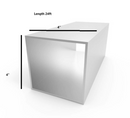 IGALU44SA/BL Aluminum Tubing – Square – 4″ x 4″ x 1/8″ Wall 24ft