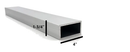 IGALU1344SA/BL/BR Rectangular Aluminum Bar Hollow 1-3/4" x 4" 24ft