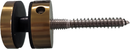 Tapa de separación inoxidable lacada en oro cepillado ISO11212CBG, 1-1/2" de diámetro x 1/2" de base SS316
