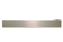 brushed aluminum top door rail with pivot pin