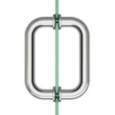 IGH6X6DCMCP/BN/BM/BG/GP/PN Manija para puerta de ducha CTC Mango en D de 6"