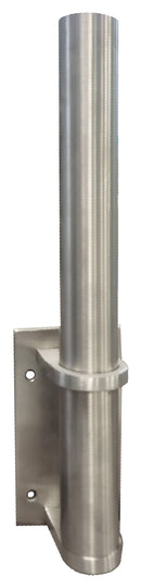 IGSIDEFLANGE424BS Brushed Stainless Side Flange for Round Tube 42.4mm SS316
