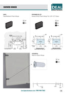 IPH7HDCP/BN/BM/BG Bisagra pivotante de alta resistencia para vidrio de 3/8-1/2"