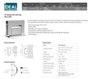 IHHWG111HOBS/BL Hold Open Hydraulic Hinges Wall To Glass Hinge Pair SS316
