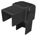 IEB2521ADJVBL Black Adj. Elbow Elbow Vertical Mini Cap-rail for 25x21 Tube SS