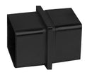 IEBCON4040BL Black Straight Connector Square For 40x40mm Tube SS316