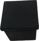 IECSQ16BL Matte Black Square End Cap For 40X40MM Tube SS316