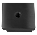 IECSQWH16BL Black Square End Cap With M8 Hole SS316