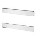 IDR100BS Riel de puerta de vidrio hidráulico con fondo de acero inoxidable cepillado 4" - 35-3/4