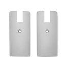 IDR100BS Riel de puerta de vidrio hidráulico con fondo de acero inoxidable cepillado 4" - 35-3/4