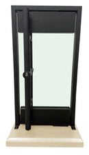 IDR100TOPBL-Riel de puerta de vidrio superior izquierdo negro 35-3/4