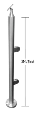 IPR1.66S36E316 Round Stainless Steel 36" End SS316