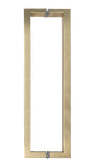 18 inch back to back handle satin brass