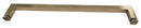 ITB18EDCP/BN/BM/BG 方形毛巾杆拉手单侧 CTC 18"