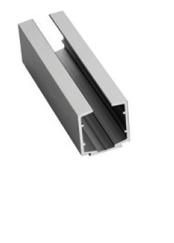 ISLSIDEM01BL Matte Black Side/Surface Hung Single Sliding For Glass Doors