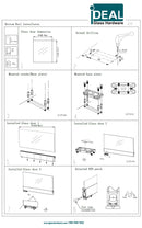 IDR100PSS Polish Stainless Bottom Hydraulic Glass Door Rail 4"- 35-3/4 (Self Closing)