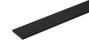 Matte Black Flat Aluminum 3/4"x 1/8" 12ft