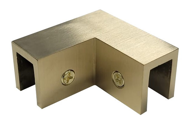 gold sleeve clamp for glass/wood