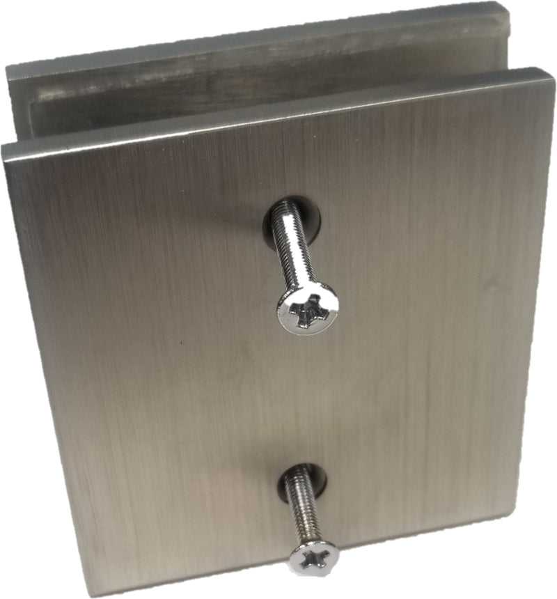 IMFC19BN Brushed Nickel Mall Clamp For Glass Walls
