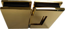 ISH222EDBM/CP/BN/BG/PN Black Glass to Glass 180 Degree Hinge