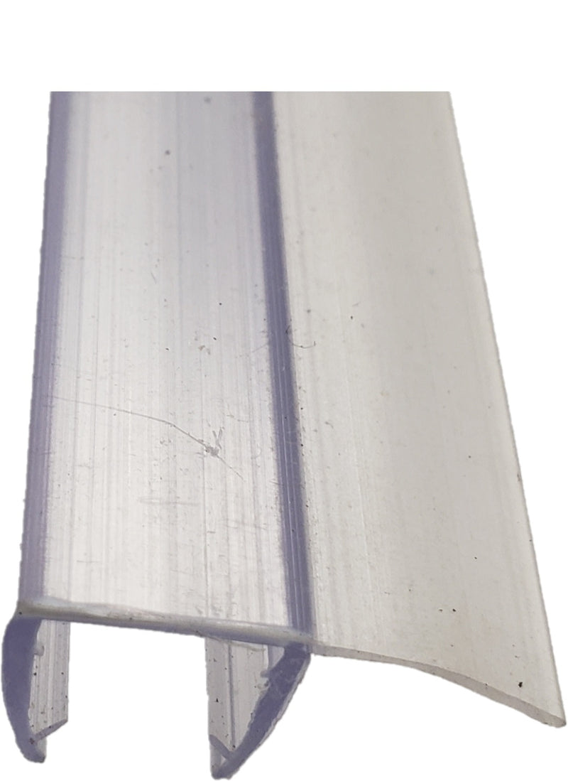 IPS10 Clear Straight Sliding Weather Seal With Sodt fin for 3/8" Glass 84"
