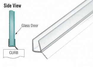 IPS1 Clear PVC Seal  135 Degree and Wipe for 3/8" Glass 84"