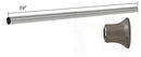 ISBM39BN Brushed Nickel Wall to Wall Curtain Rod Set