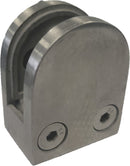IGCSRF16S Brushed Stainless Small Round Glass Clamp For Flat Surface/Post SS316