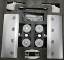 ISLROLLER120SA Satin Anodized Square Roller Set For Glass Doors  120 KG (NO TRACK)