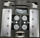 ISLROLLER120BL Black Square Roller Set For Glass Doors  120 KG (NO TRACK)