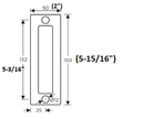 ISLHN10	Brushed Square Sliding Door Handle