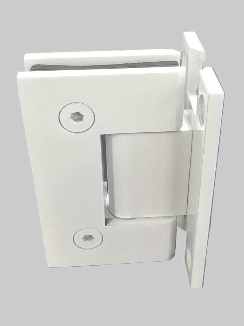 white hinge for glass