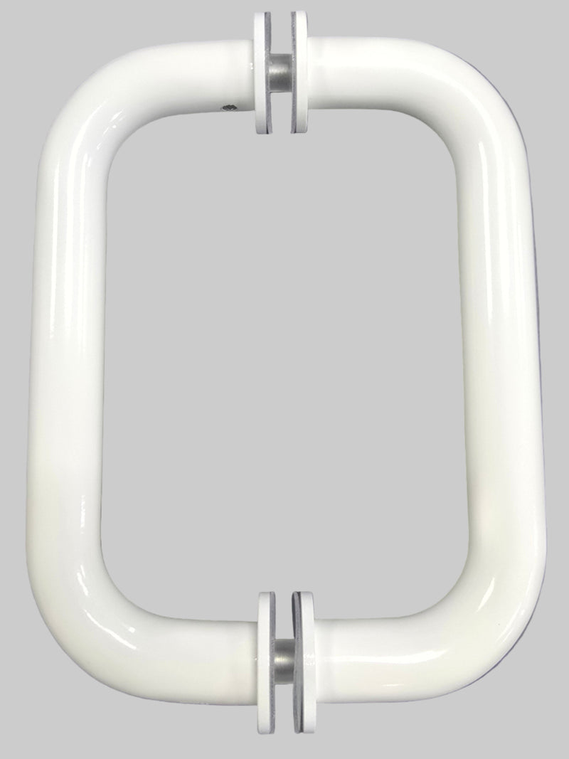 white round glass handle