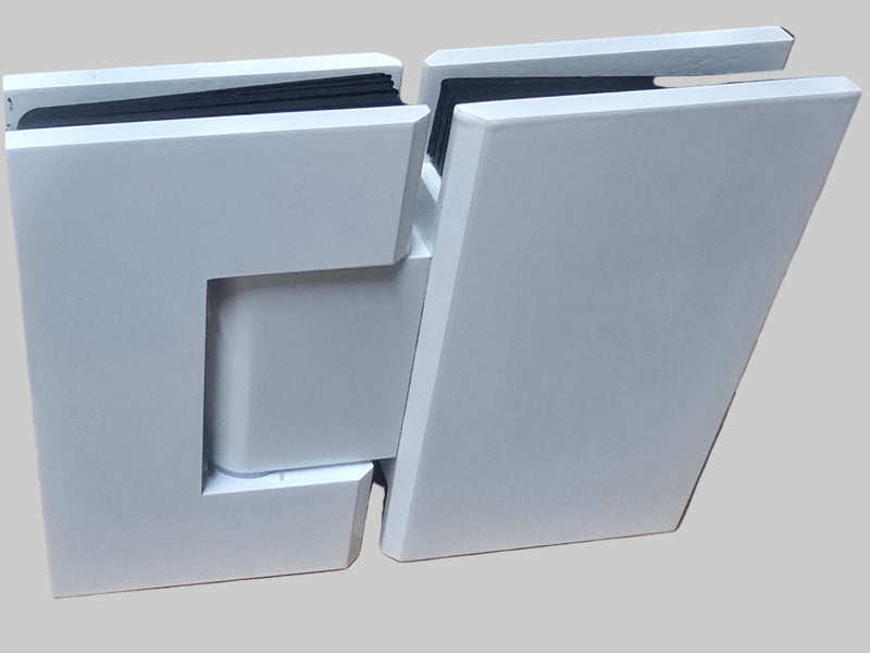 white glass to glass hinge
