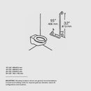 IGCB35 Ideal Stainless Steel 90º Angle Grab Bars 1-1/2" Tubing