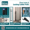 IGHL5548X48BS/BL Stainless 60" Overall Locking Ladder Pull CTC 48"