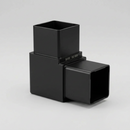 IEB4040F04BL Matte Black Square 90 Degree Elbow 40mm x 40mm
