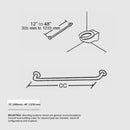 IGCB10 Ideal Stainless Steel Grab Bars 1-1/2" Tubing