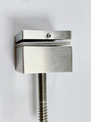 ISOSQ112112BS Brushed Stainless Square Standoff With Base 1-1/2"x 1-1/2"  SS316