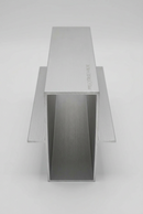 IGALU1344INLINEFIN2SA/BL/BR Rectangular Aluminum Bar Hollow 1-3/4" x 4" 24ft Inline Fin