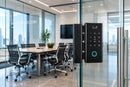 IAMDLG2GBLACK Nueva cerradura inteligente para puerta batiente con aplicación y control remoto (sin corte de vidrio)