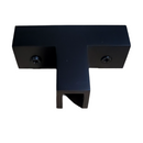 black Glass connector for 3 glass