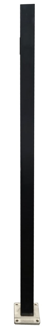 IPSQ3342ALUBL 黑色方形 3 英寸 x 3 英寸铝柱高度 - 42 英寸