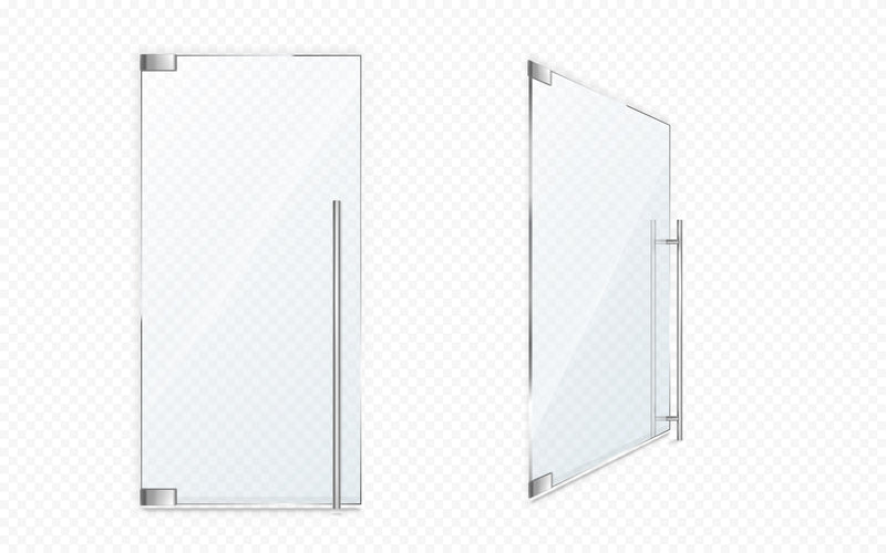IPHKIT-1 Kit ideal para puerta parcheada: sin cerradura ni manija para vidrio de 10 mm a 12 mm