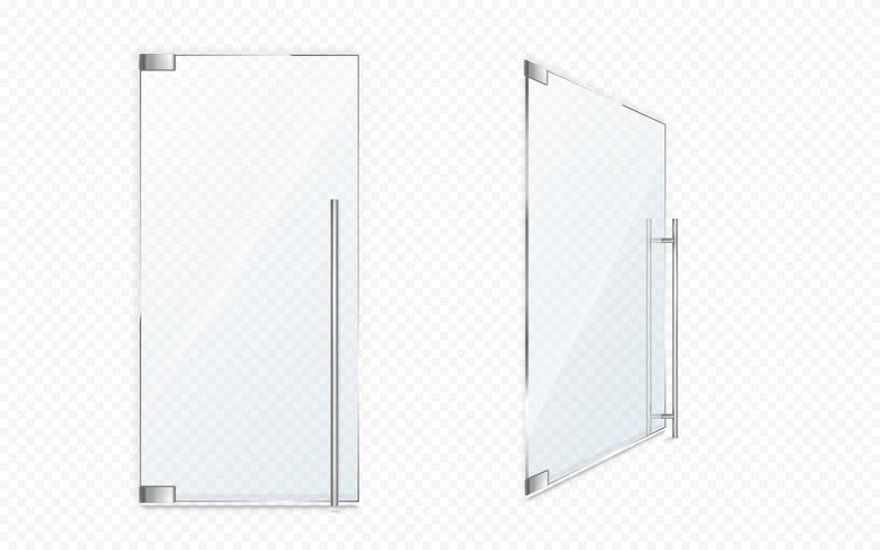 Kit ideal para puerta parcheada IPHKIT-2: sin cerradura ni manija para vidrio de 10 mm a 12 mm